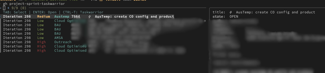 Example of gh integration
